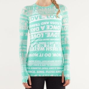 Lululemon Discover Manifesto Long Sleeve Tee Women's Size 6